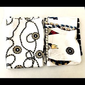 Pack of 2 cotton pillow cases with marine prints